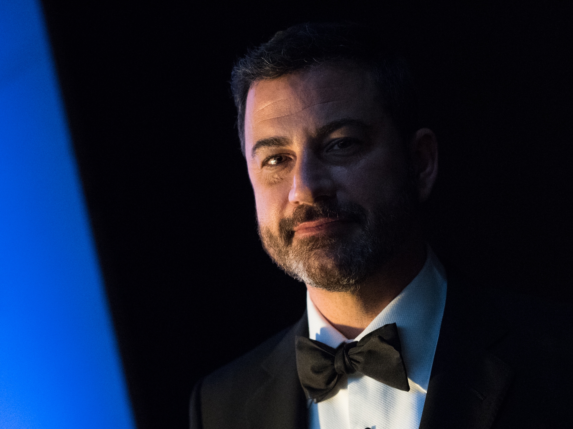 caption: <em>Jimmy Kimmel Live! </em>was pulled off the air by ABC this week following threats from Federal Communications Commission (FCC) Chair Brendan Carr. Kimmel is shown above in Hollywood, Calif., in 2018.