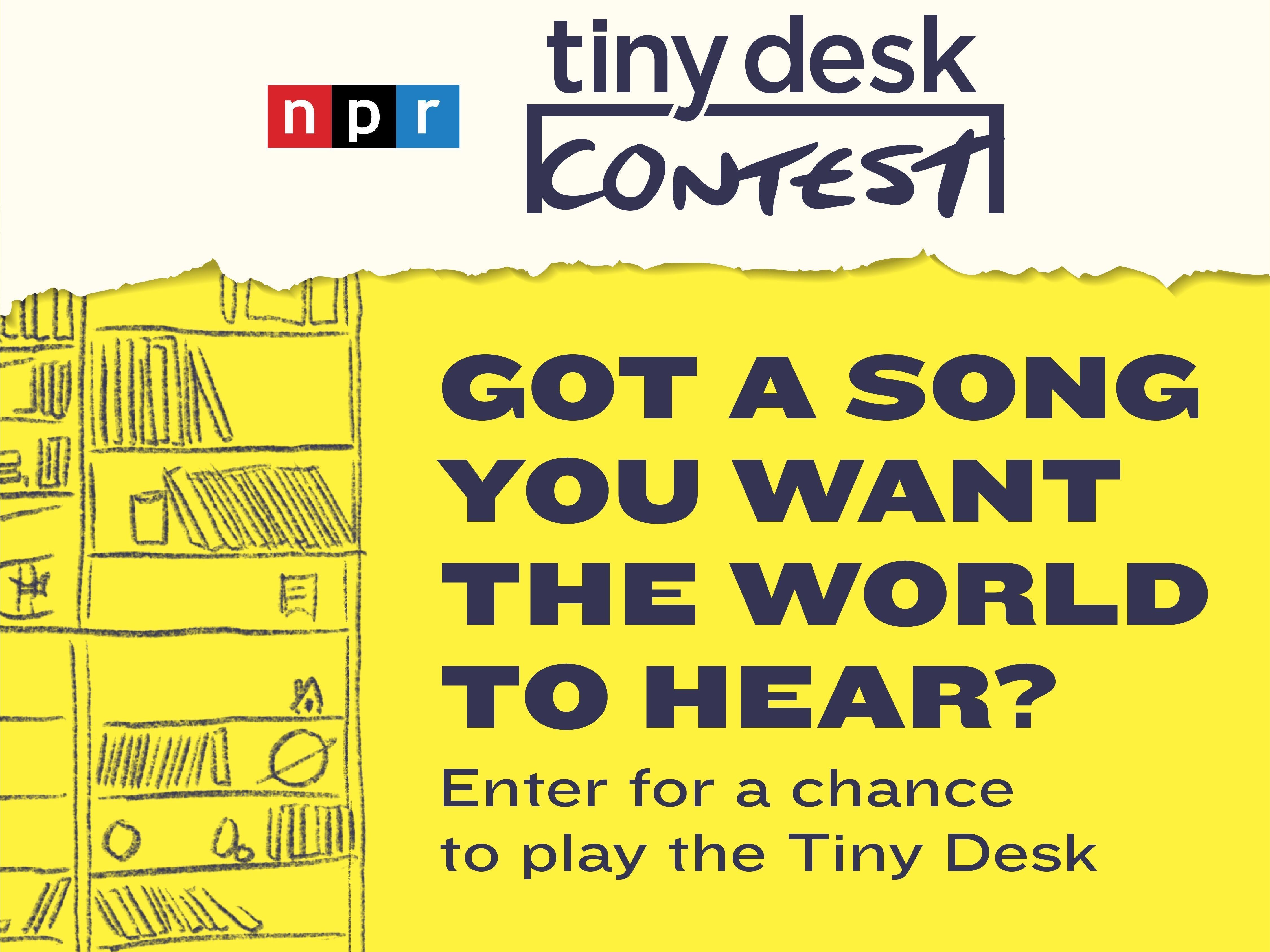 caption: Enter for a chance to play your own Tiny Desk concert.