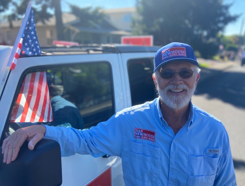 caption: “Religiously, economically, they fit, I think in my opinion, much better on the Republican side of the political spectrum,” 4th Congressional District Rep. Dan Newhouse said of Latino voters in his district. 
