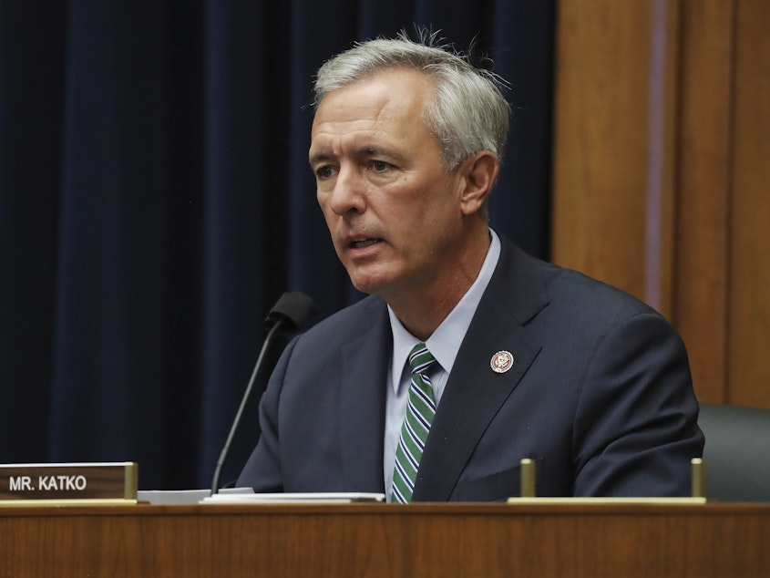 caption: State-level Republican parties are blasting GOP members such as Rep. John Katko, R-N.Y., for voting in favor of impeaching President Trump on Wednesday.