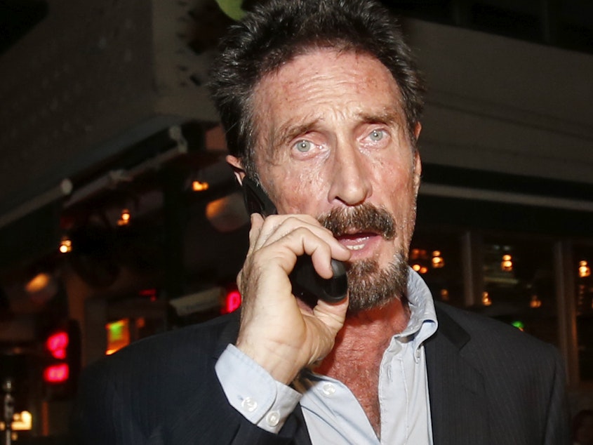 caption: Anti-virus software founder John McAfee was found dead in a prison cell in Spain on Wednesday, according to McAfee's lawyer said.