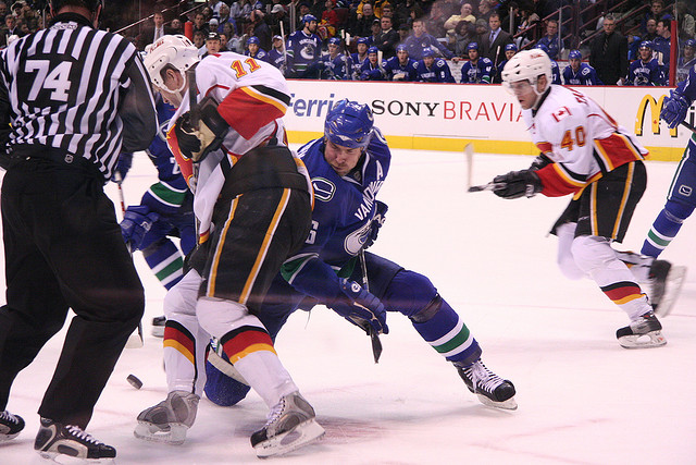 caption: Canadians may be viewing the Vancouver Canucks and Calgary Flames on a different channel next season.