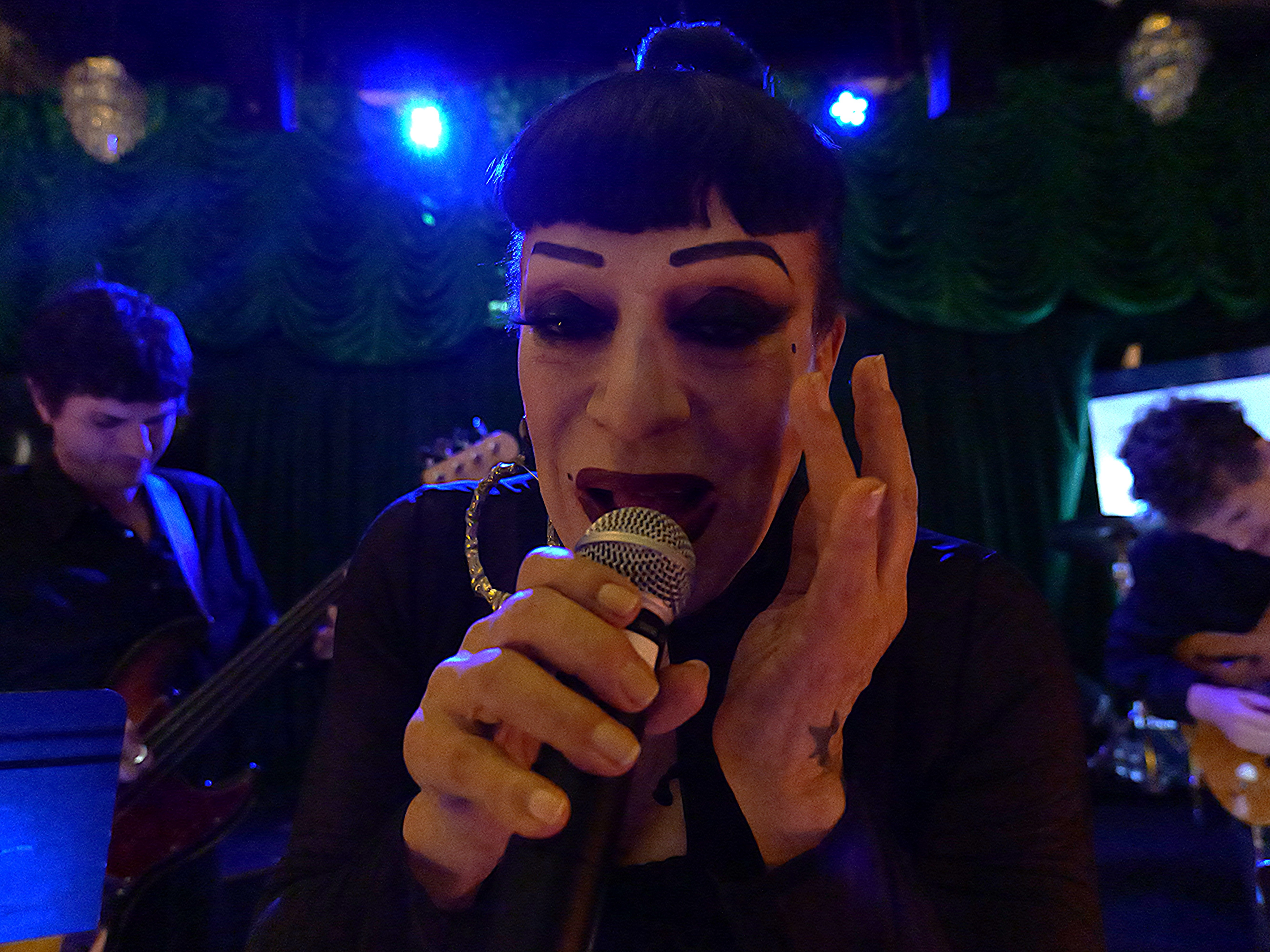 caption: Joey Arias hitting the high notes at Barrel House Cafe and Bar in Washington, D.C.