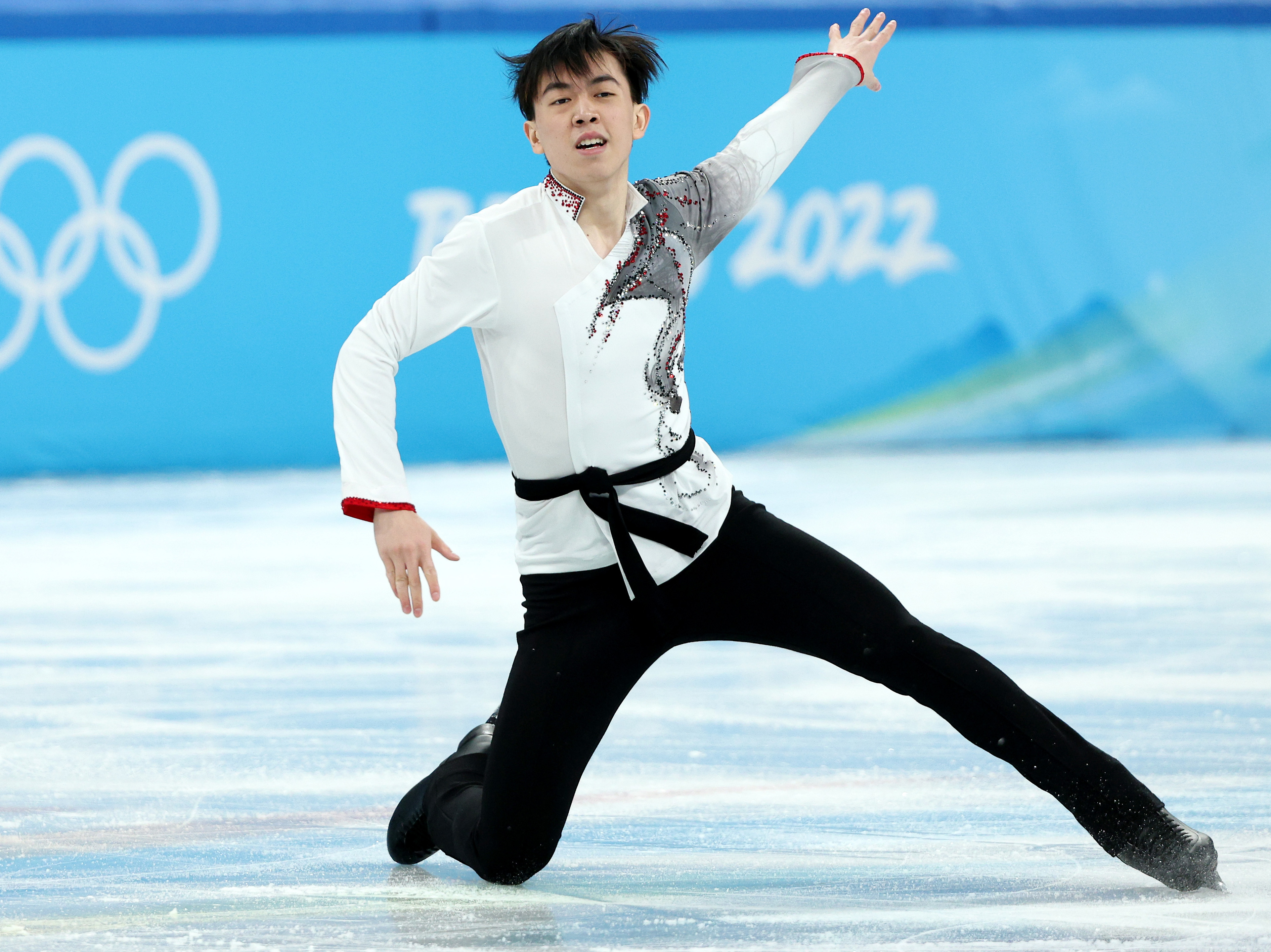 caption: Vincent Zhou, who competed on Sunday, may not be able to take the ice in time for his second competition on Tuesday.