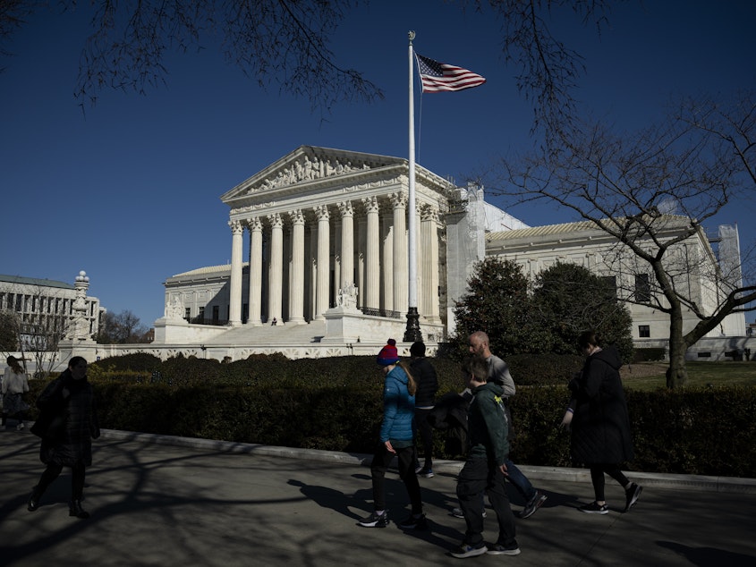 caption: The Supreme Court in Washington, D.C., on Feb. 14.