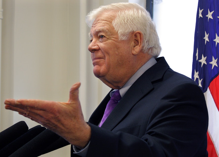 caption: Rep. Jim McDermott represented the Seattle area for 14 terms. 