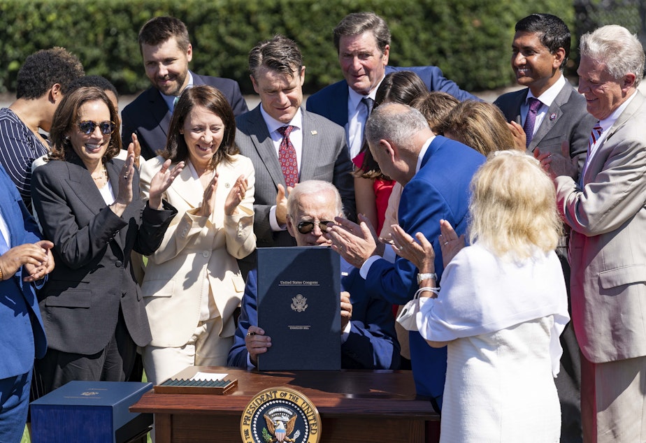 caption: The CHIPS and Science Act authorizes $250 billion in federal funding for semiconductor research and manufacturing here in the United States. 