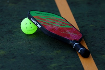 caption: Does the pop, pop, pop noise of pickleball annoy or entice you?