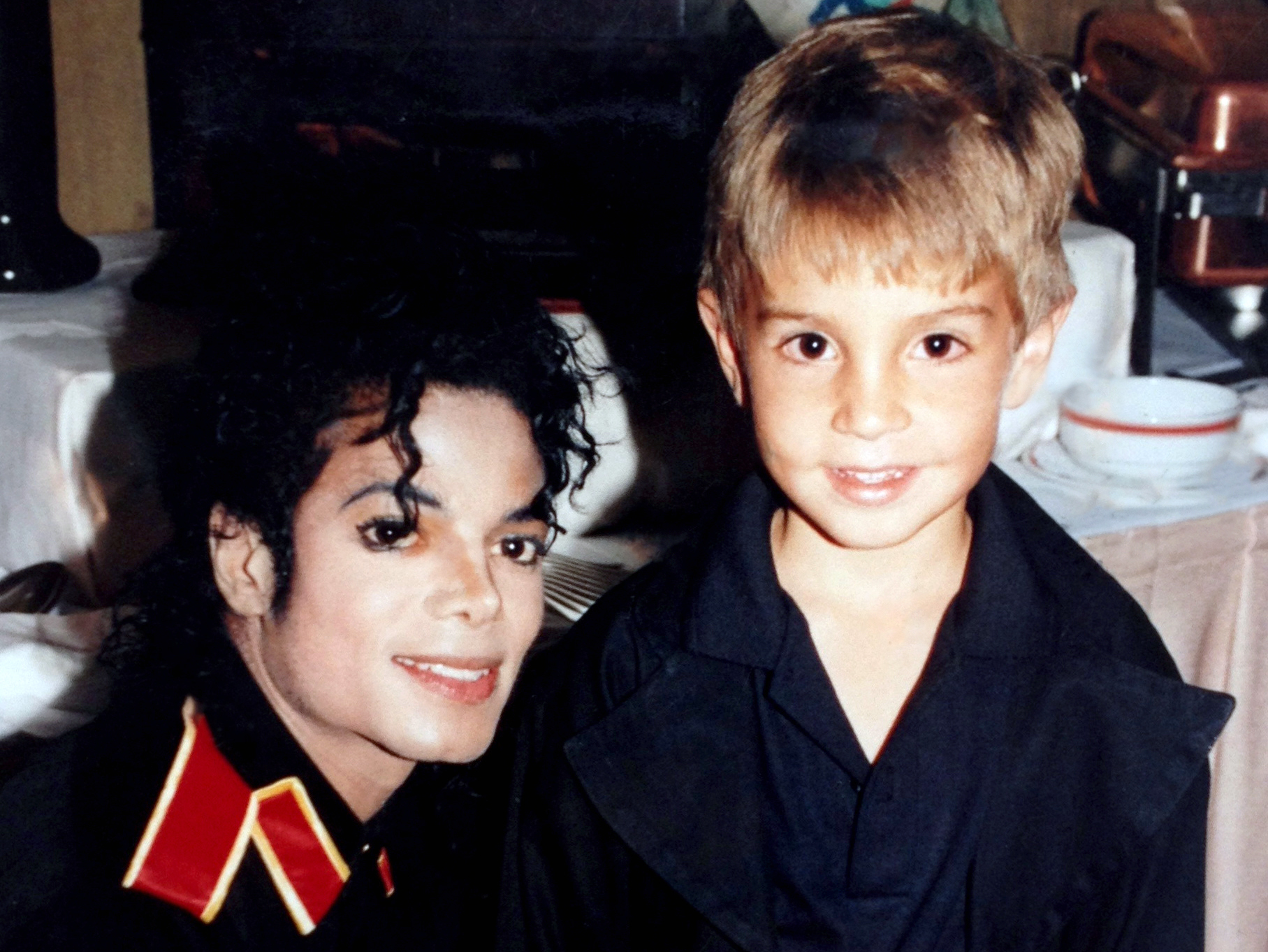 caption: Michael Jackson and Wade Robson in 1987.
