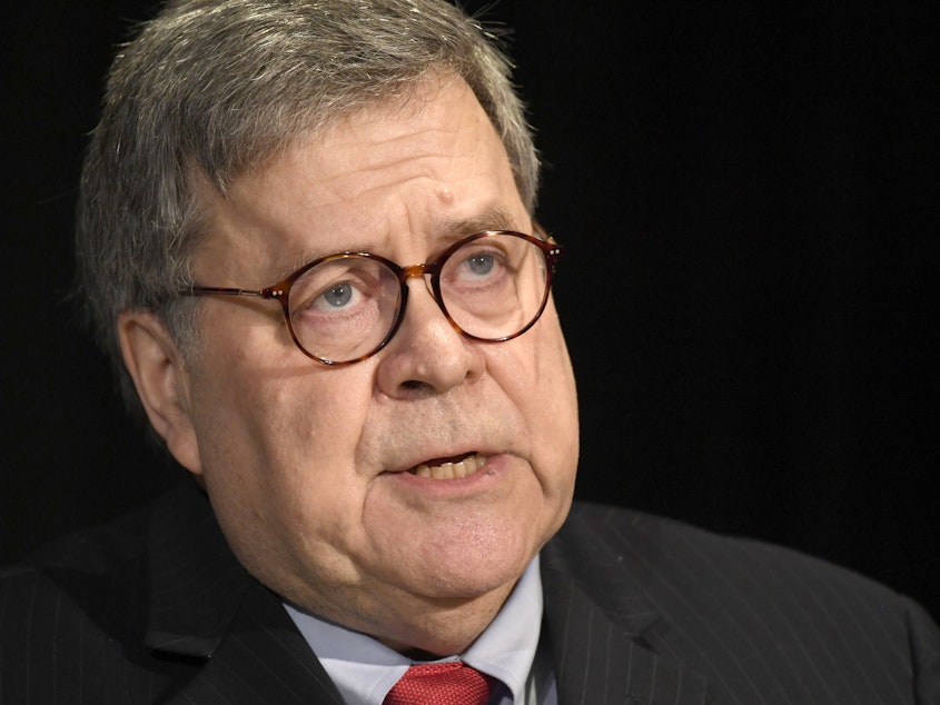 caption: Attorney General William Barr has considered resigning because of President Trump's tweets and remarks.