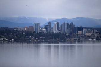 caption: Bellevue is shown on Thursday, Jan. 17, 2019, on the east side of Lake Washington from the Madrona neighborhood in Seattle.