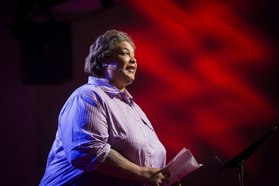 caption: Roxane Gay speaks at TEDWomen2015 - Momentum, May 27-29, 2015, Monterey Conference Center, Monterey, California, USA. 