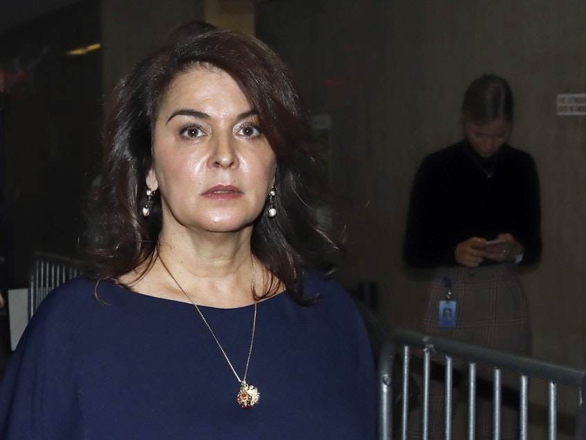 caption: Actress Annabella Sciorra described in detail the alleged assault by Harvey Weinstein during his trial on Thursday.