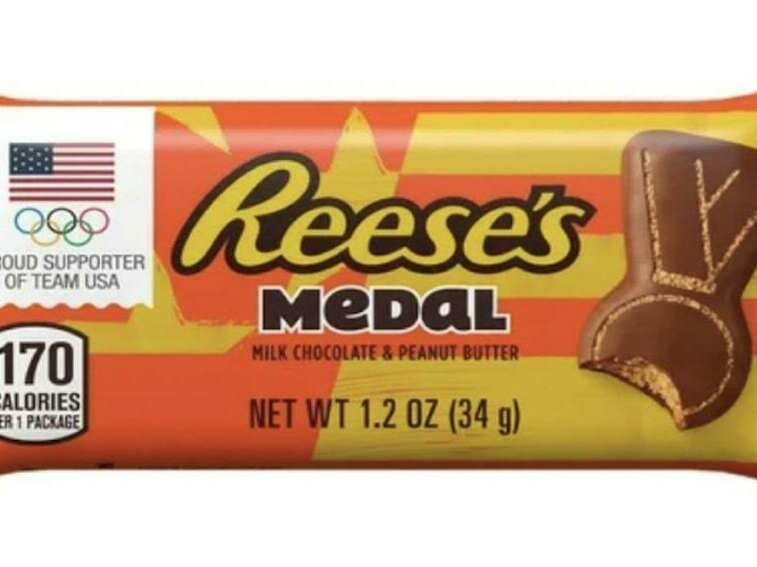 caption: Four customers in Florida have filed a federal lawsuit against The Hershey Company alleging that designs displayed on some Reese's Peanut Butter cups were misleading to customers.