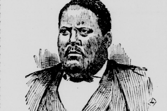 caption: A sketch of William Grose, the Seattle pioneer, who bought 12 acres of land in what is now part of the Central Area. Grose was a businessman who built Seattle's second-biggest hotel, Our House. 