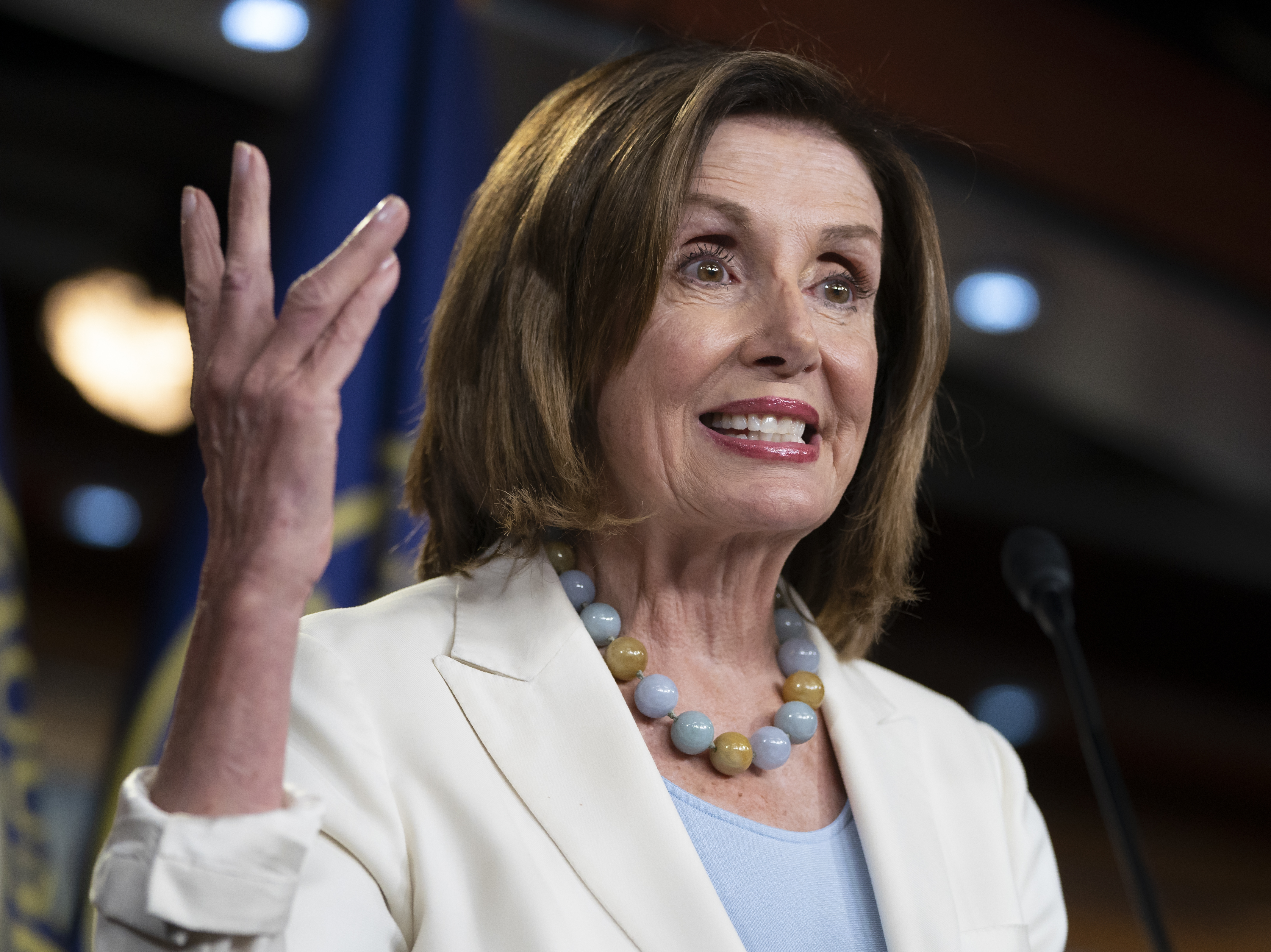 caption: Speaker of the House Nancy Pelosi is negotiating a budget deal with Treasury Secretary Steven Mnuchin.