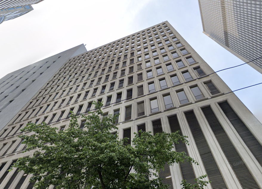 caption: Seattle's downtown FBI offices. Community Passageways says the FBI is investigating a former employee for misappropriating what may be a significant amount of the group's money. 