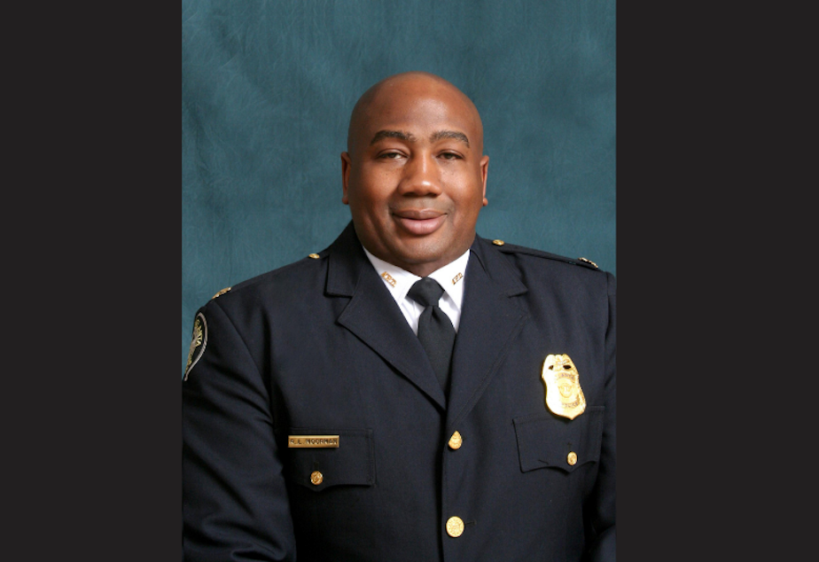 caption: Reginald Moorman is a major with the Atlanta Police Department. 