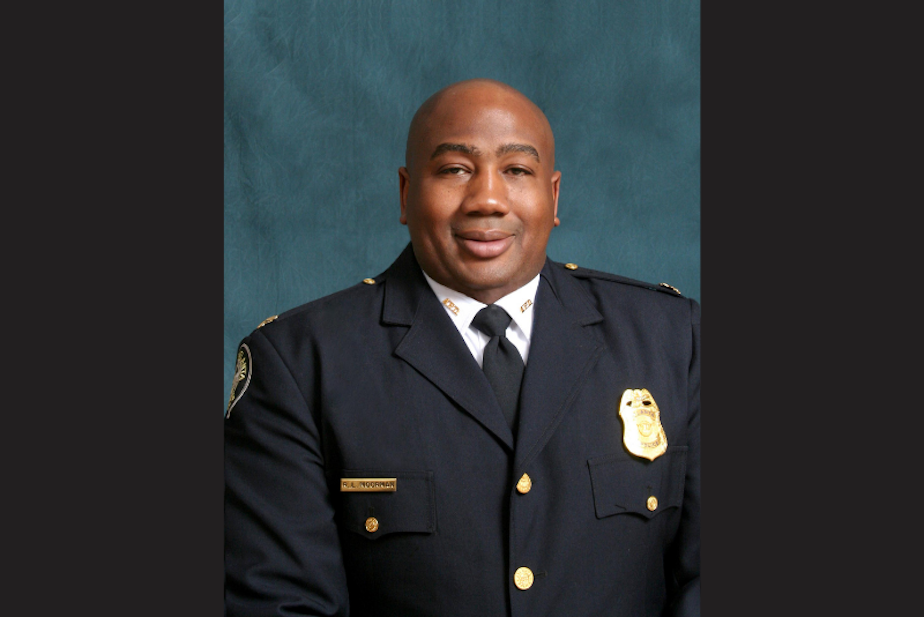 caption: Reginald Moorman is a major with the Atlanta Police Department. 