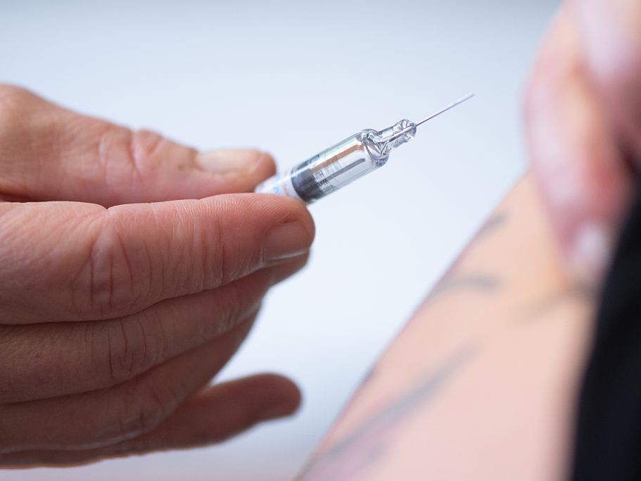 caption: The flu vaccine is among those that contain an aluminum additive. The Trump administration is questioning the safety of such additives.