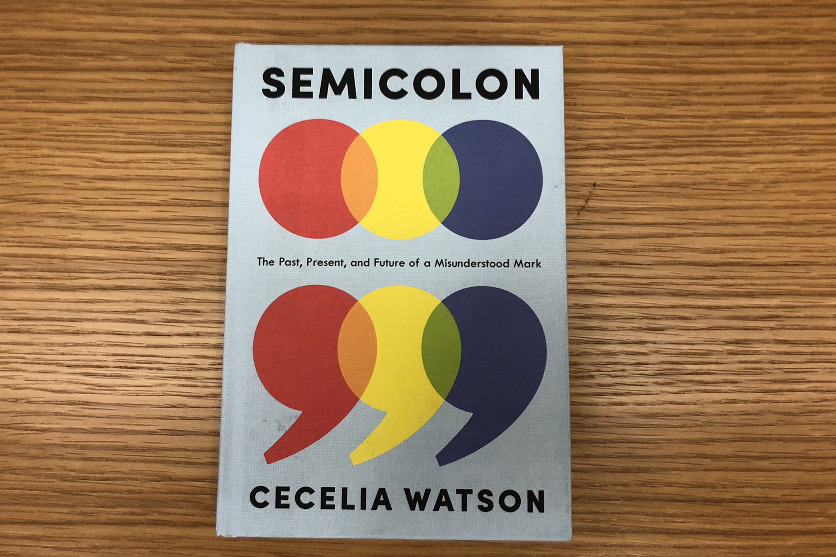 caption: "Semicolon," by Cecelia Watson. (Alex Schroeder/On Point)