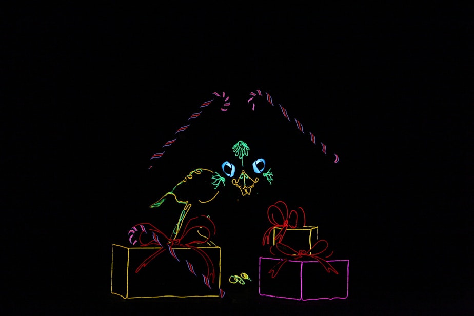 caption: "A Very Electric Christmas" at Seattle Children's Theatre, 2023.