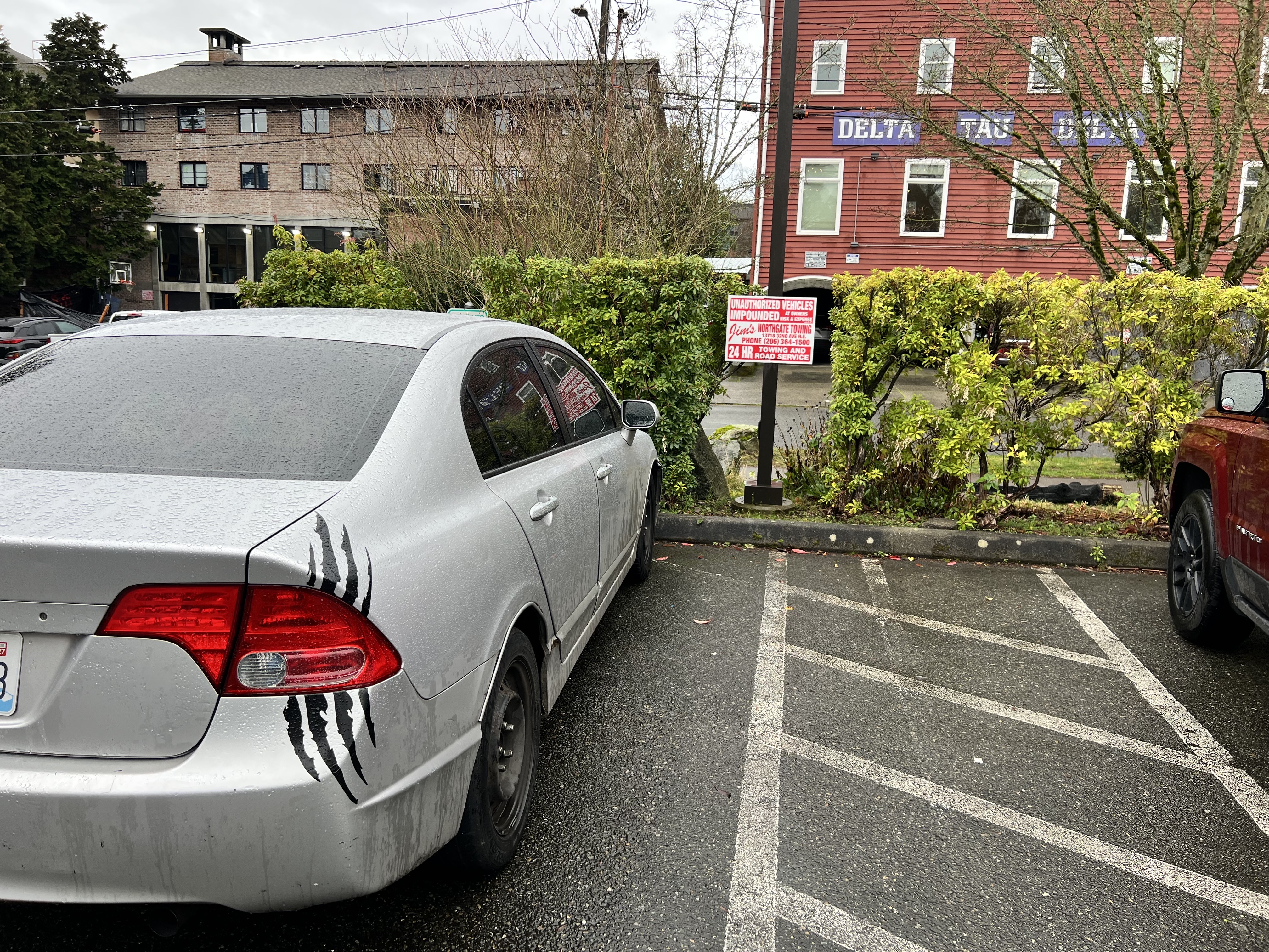 caption: A pregnant Venezuelan woman who was detained along with her baby by federal agents Tuesday, March 17 near the University of Washington campus in Seattle left behind cookies, blankets, and baby wipes in her car on the left. 