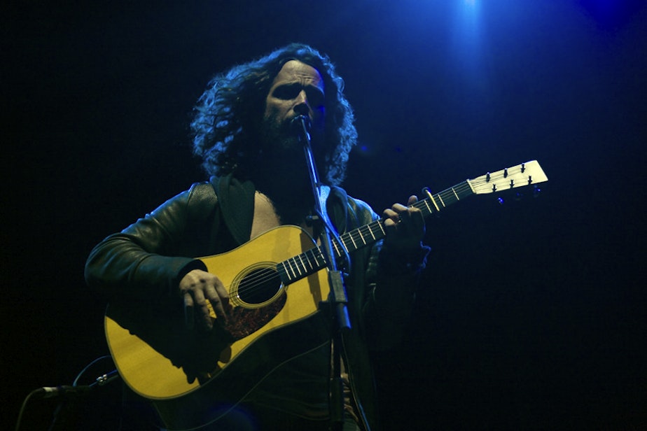 caption: Chris Cornell performing in 2011.