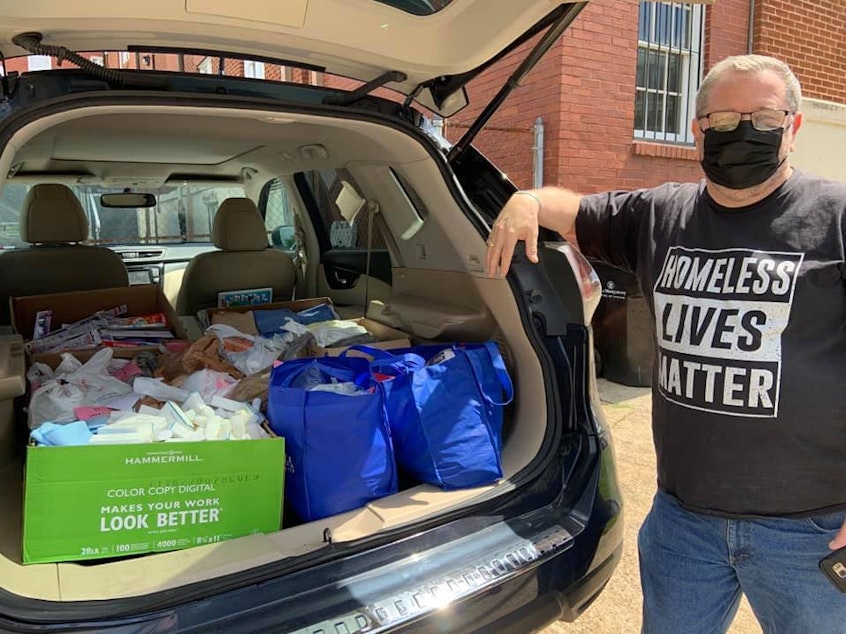 caption: Patrick Aitken, missions coordinator at the River City Church in Montgomery, Ala., is concerned that the city's already vulnerable homeless population will be forgotten during the coronavirus pandemic.