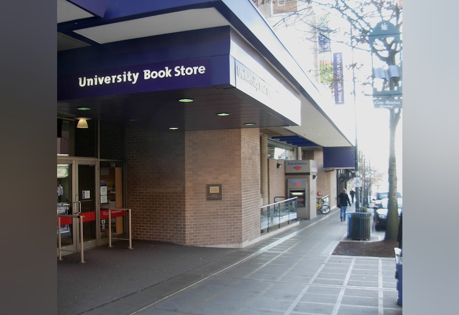 caption: University Book Store's main location in the University District. 