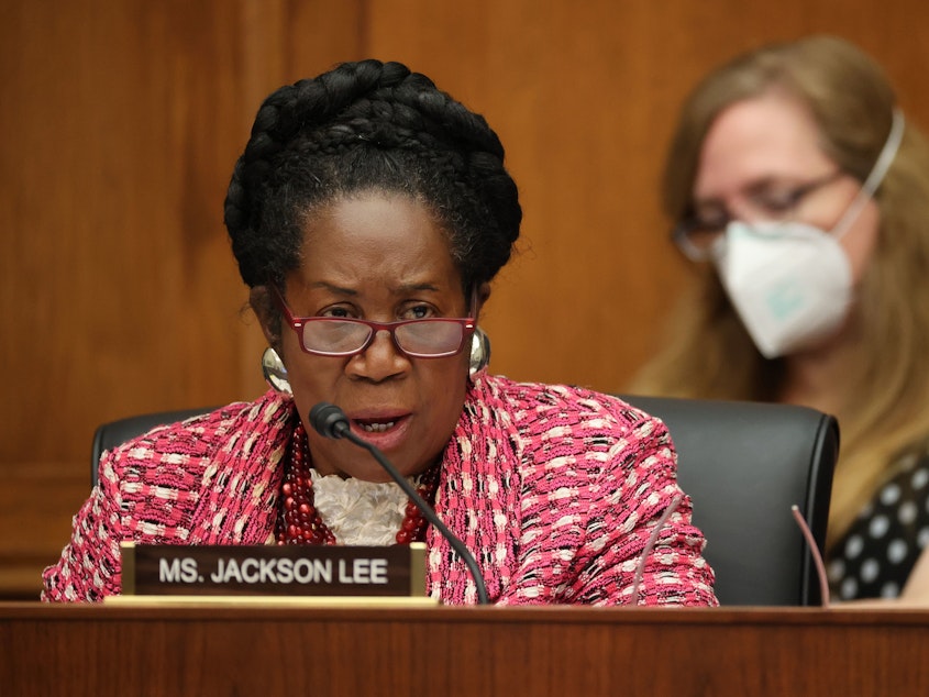 caption: Democratic Texas Rep. Sheila Jackson Lee is the lead sponsor of H.R. 40, a bill that would establish a commission to study reparations for slavery.
