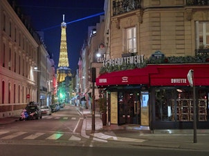 caption: Paris is under nightly curfew, starting at 9, to curb the spread of rising coronavirus cases.