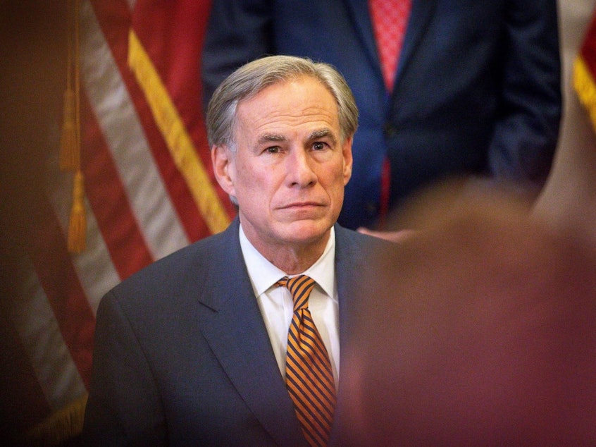 caption: Critics are pushing back against Texas Gov. Greg Abbott for comments he made during a bill signing on Tuesday about the timeline for getting an abortion under new state law.
