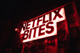 caption: The Netflix Bites pop-up restaurant, a marketing campaign by the streaming service, launched at the end of June.