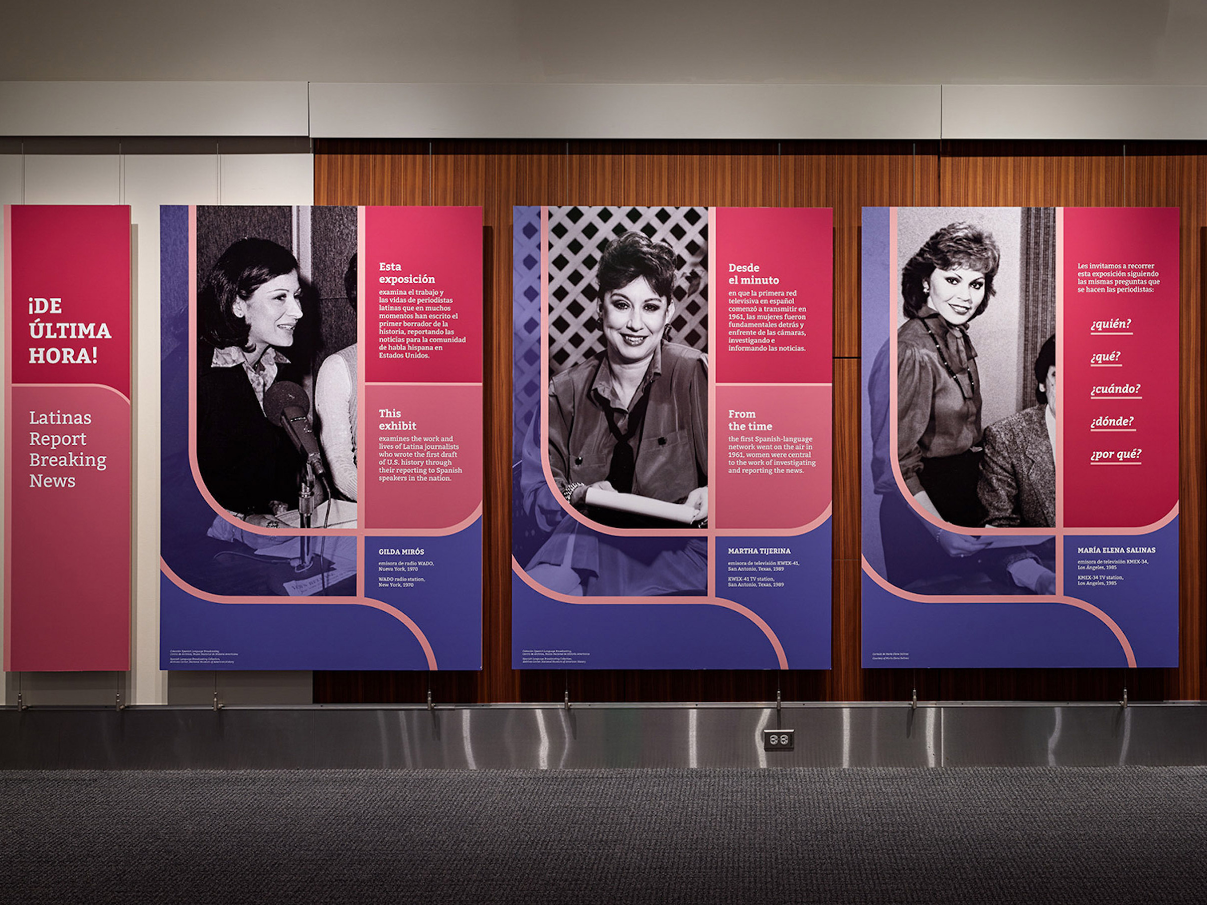 caption: Las mujeres periodistas incursionaron en las noticias de televisión en español en la década de los 1960, cuando salió al aire la primera cadena hispana de televisión en los Estados Unidos.