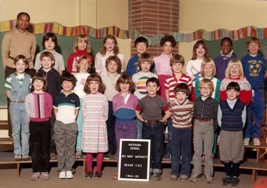 caption: A second- and third-grade combined IPP class at Madrona Elementary School in Seattle in 1984.