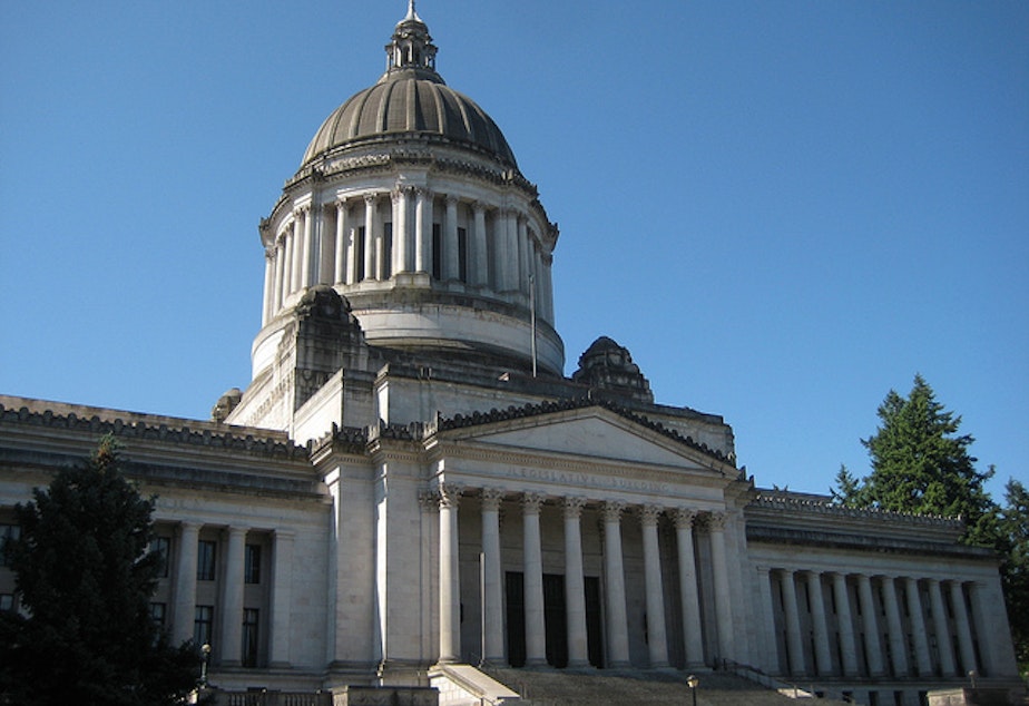 caption: Washington State Legislature in Olympia.