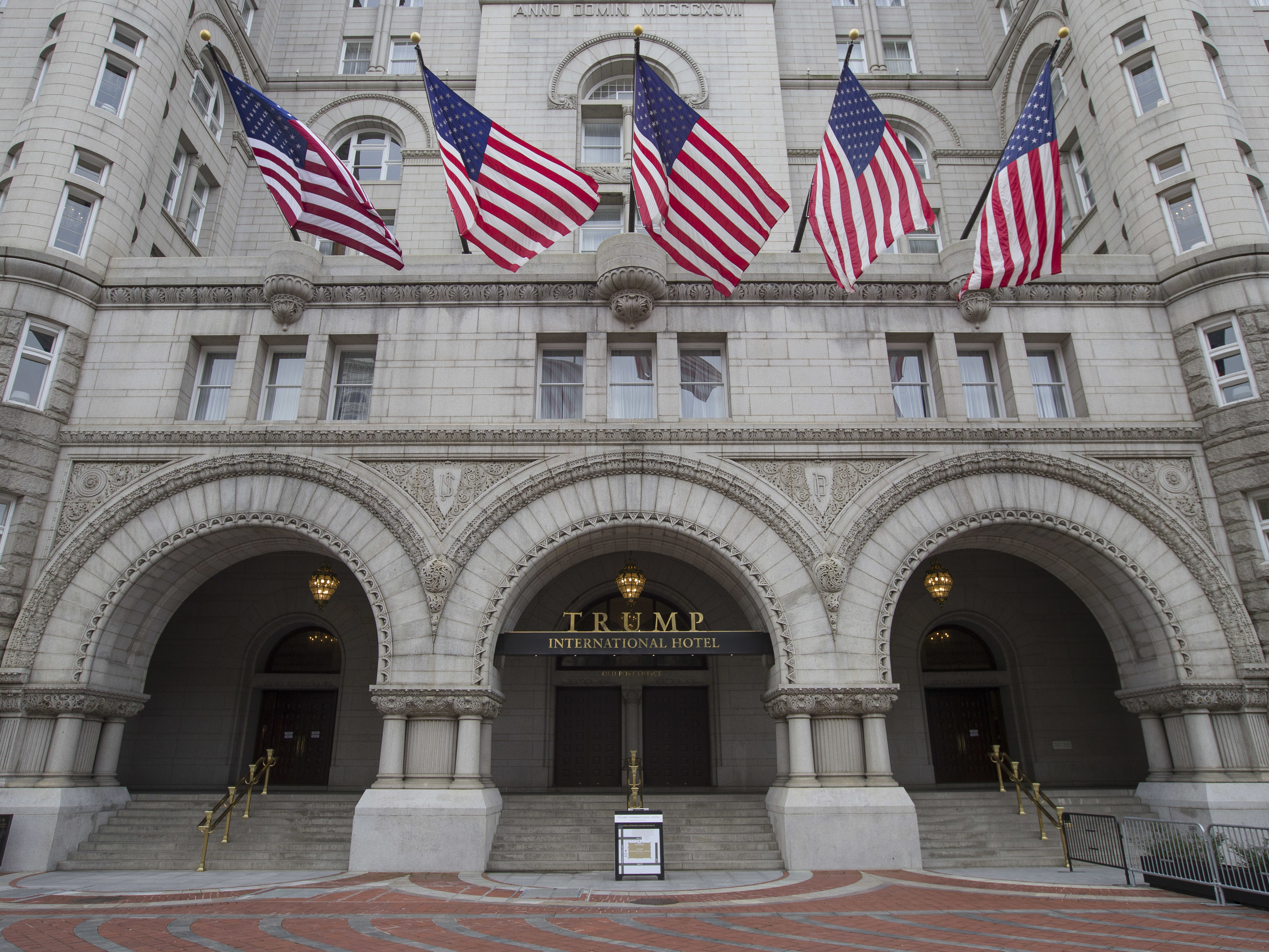 caption: The Trump International was built in the historic Old Post Office building in Washington and has often hosted diplomats, lobbyists and other D.C. bigwigs.