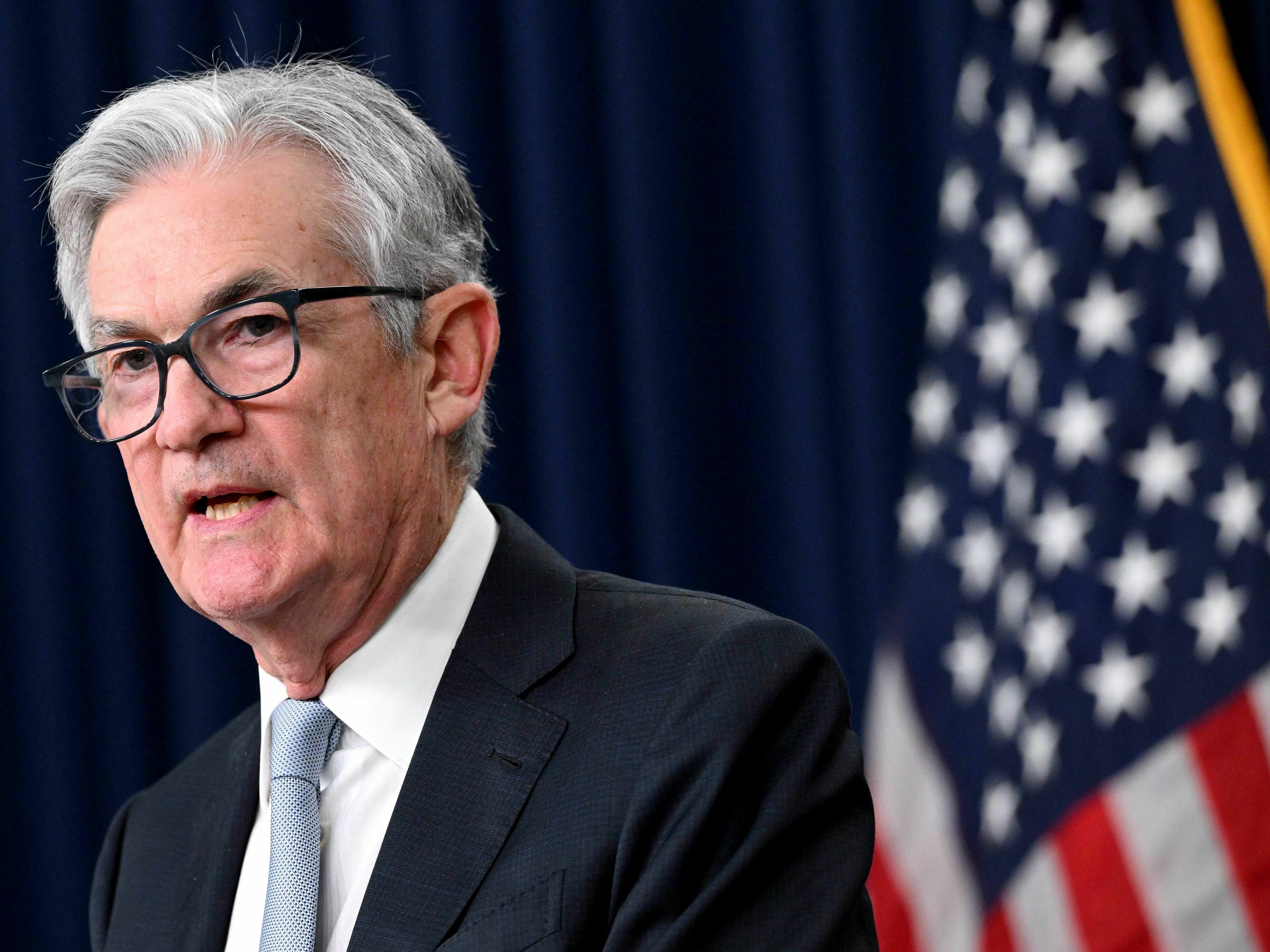 caption: Federal Reserve Chair Jerome Powell speaks during a news conference after the Fed's meeting on Nov. 2, 2022, in Washington, D.C. The Fed raised interest rates by a quarter percentage point on Wednesday, its smallest increase in 11 months.
