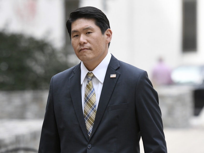 caption: Robert Hur has been appointed as special counsel to investigate how classified documents came to be located at President Biden's Delaware residence and at a Washington, D.C., think tank office.