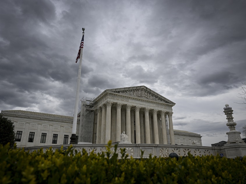caption: The Supreme Court of the United States building is seen in Washington, D.C., on March 15, 2024.