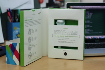 caption: FILE: A 23andme at-home genetic testing kit from 2008.