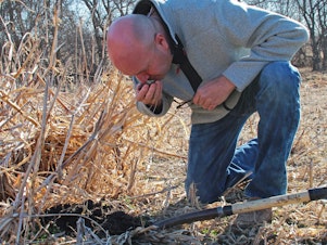 caption: Del Ficke, a farmer in Pleasant Dale, Neb., has embraced the cause of building carbon-rich soil, capturing carbon dioxide from the air in the process.