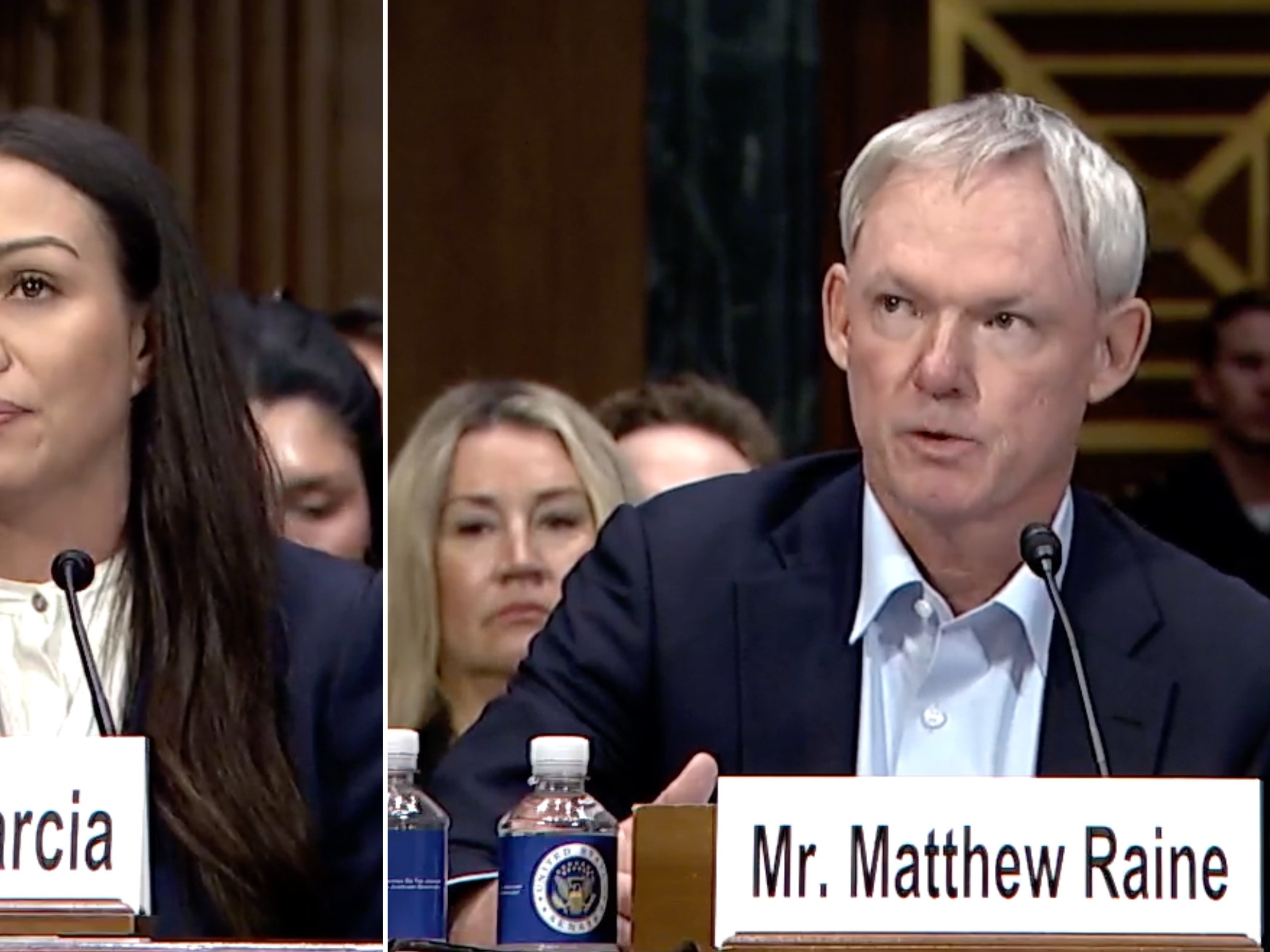 caption: Megan Garcia lost her 14-year-old son, Sewell. Matthew Raine lost his son Adam, who was 16. Both testified in congress this week and have brought lawsuits against AI companies.