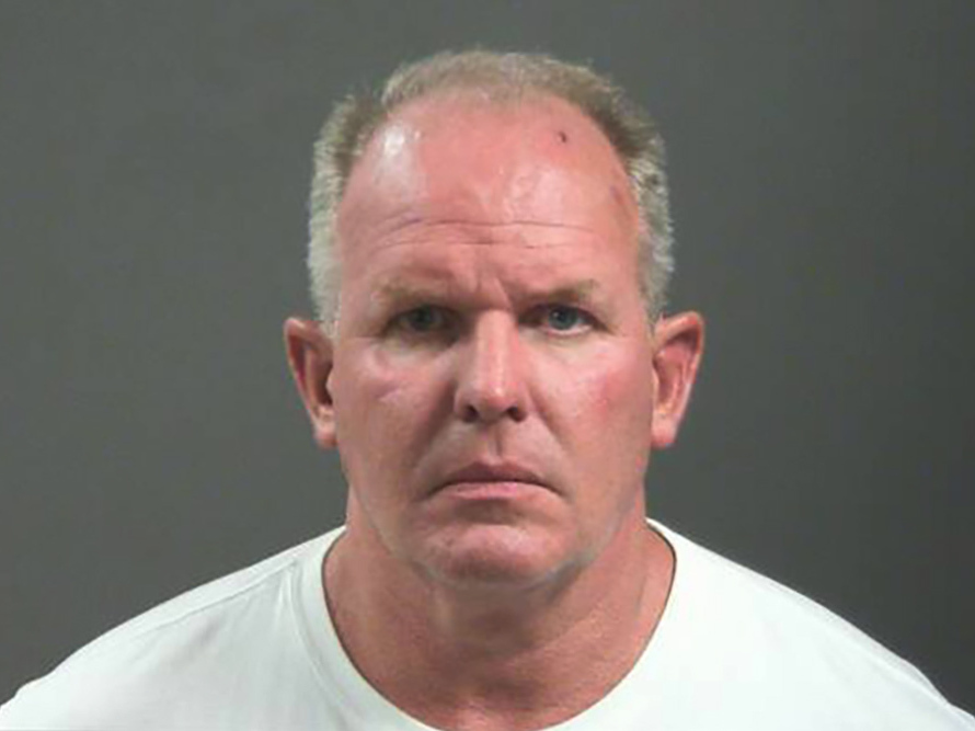 caption: Police officials say Doug Ramsey, chief operations officer of Beyond Meat, has been charged with felony battery and making a terroristic threat after a fracas outside a football game in which he's accused of biting a man's nose.