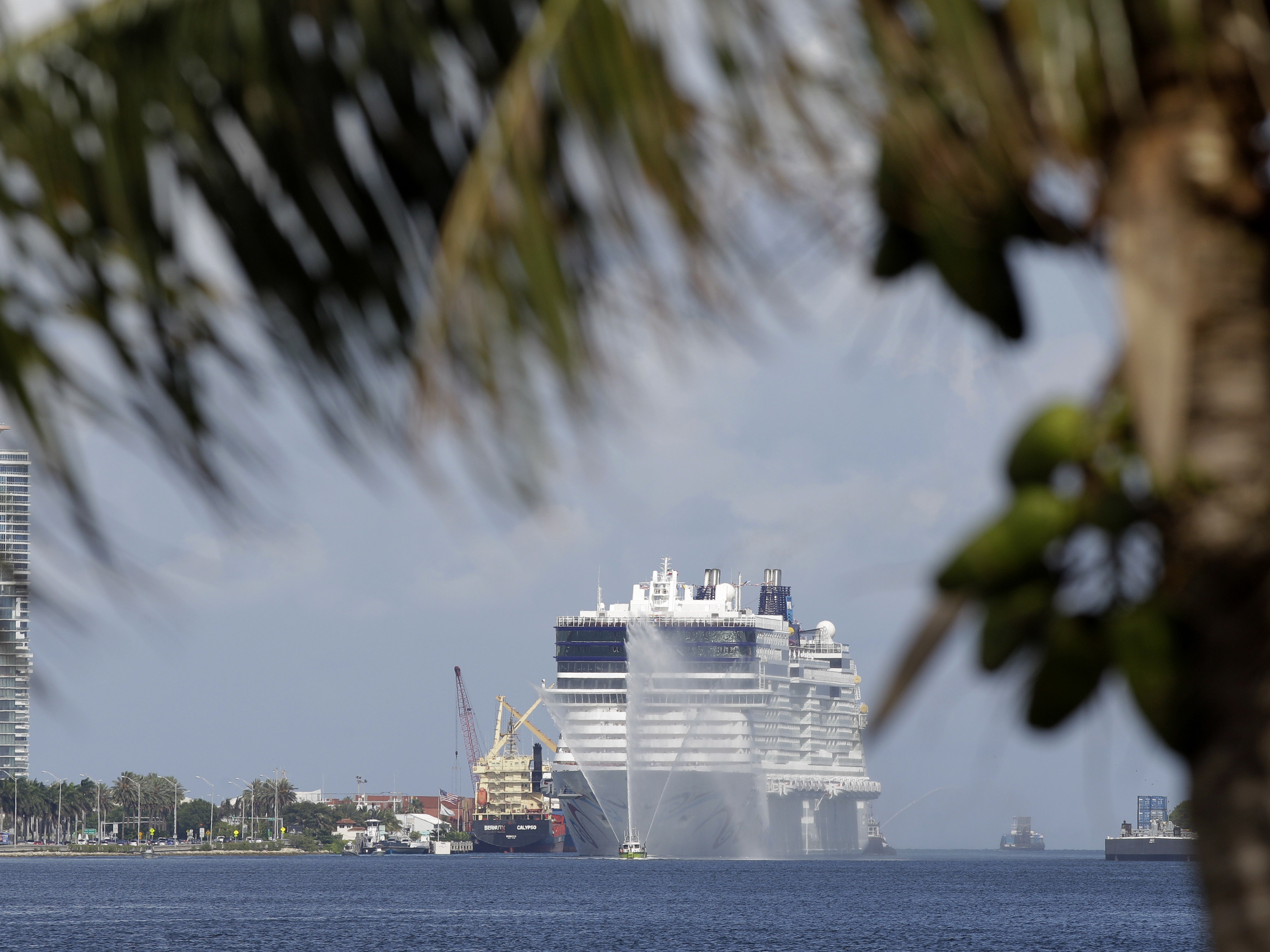 caption: The Norwegian Epic cruise ship in Miami in 2010.