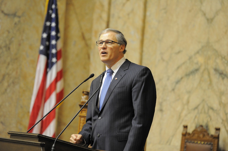 caption: Governor Jay Inslee.