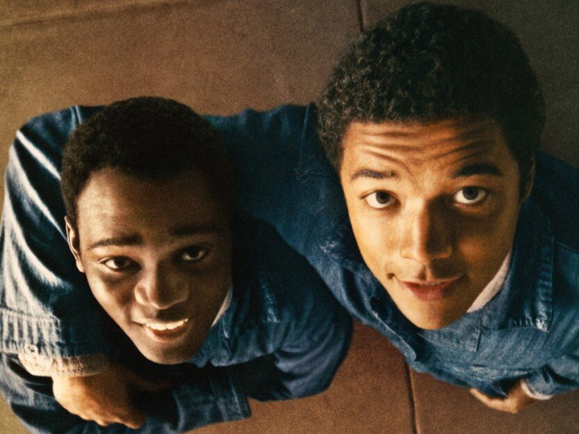 caption: Brandon Wilson and Ethan Herisse star in <em>Nickel Boys. </em>