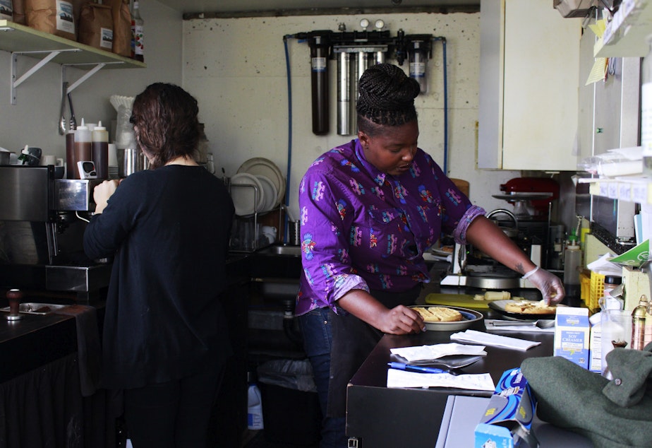 caption: A new Seattle-based app helps part-time workers swap shifts.