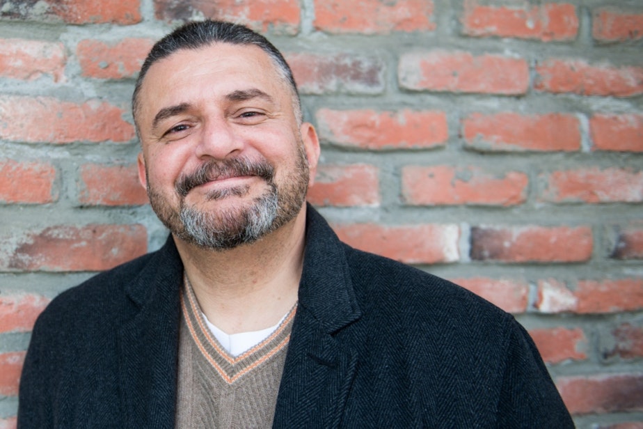 caption: Seattle Playwright Yussef El Guindi.